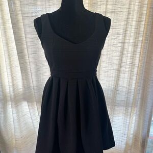 Black A-line Cocktail Dress with Sweetheart Neckline